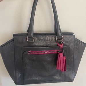 Pebble gray shoulder bag purse MINT CONDITION